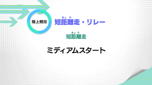 短距離走・リレー