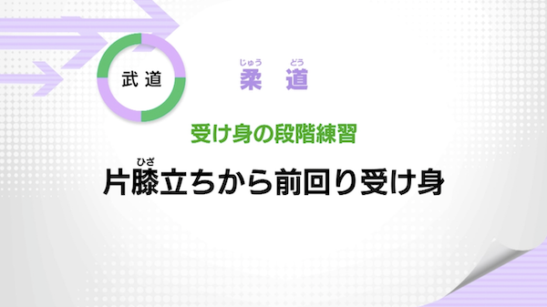 受け身の段階練習