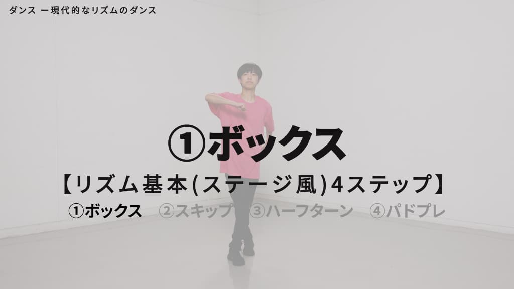 リズム　基本４ステップ（ステージ風）