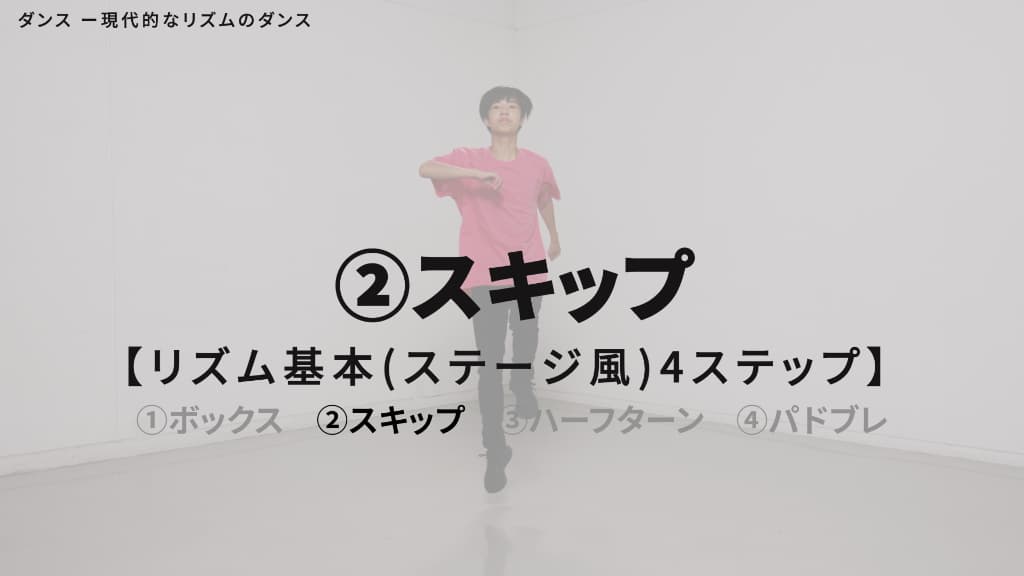 リズム　基本４ステップ（ステージ風）