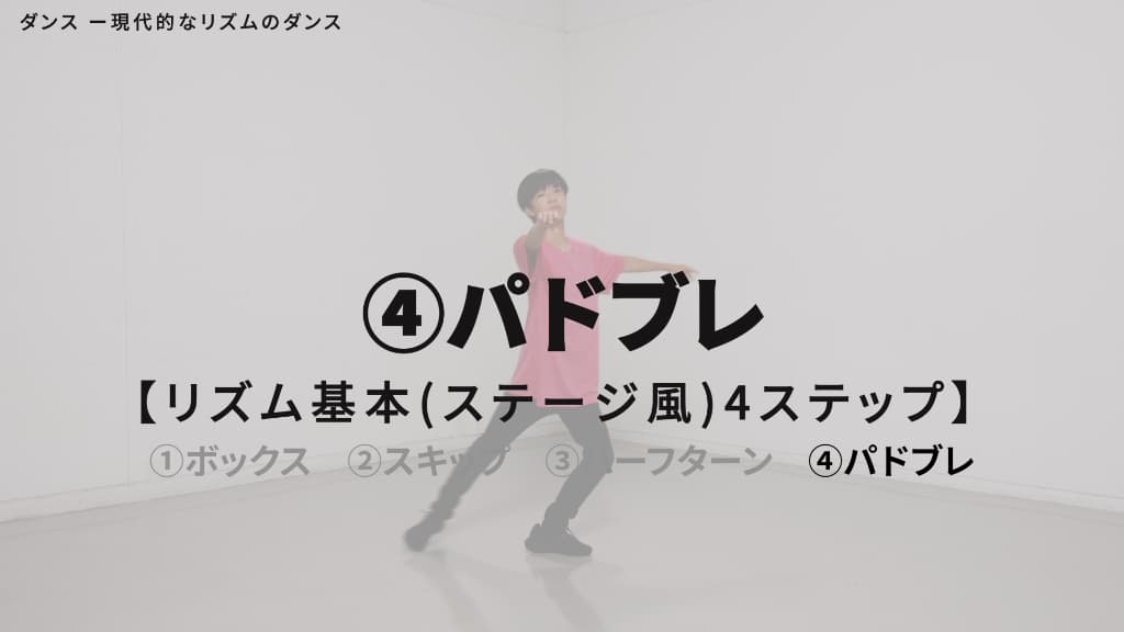 リズム　基本４ステップ（ステージ風）