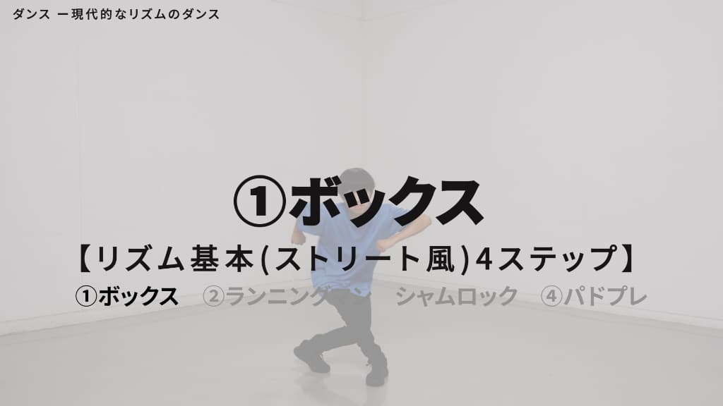 リズム　基本４ステップ（ストリート風）