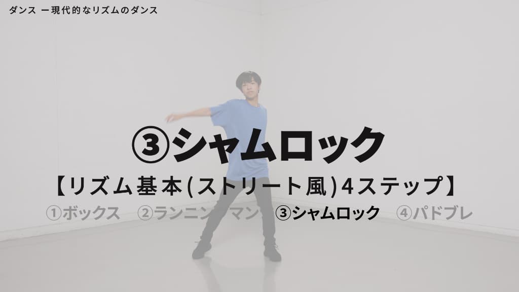 リズム　基本４ステップ（ストリート風）