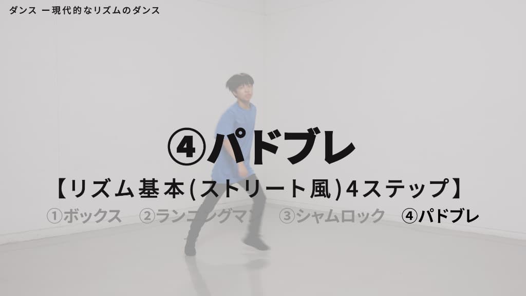 リズム　基本４ステップ（ストリート風）