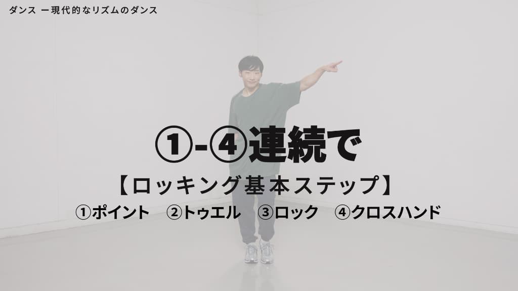 ロッキング（ロック）　基本４ステップ